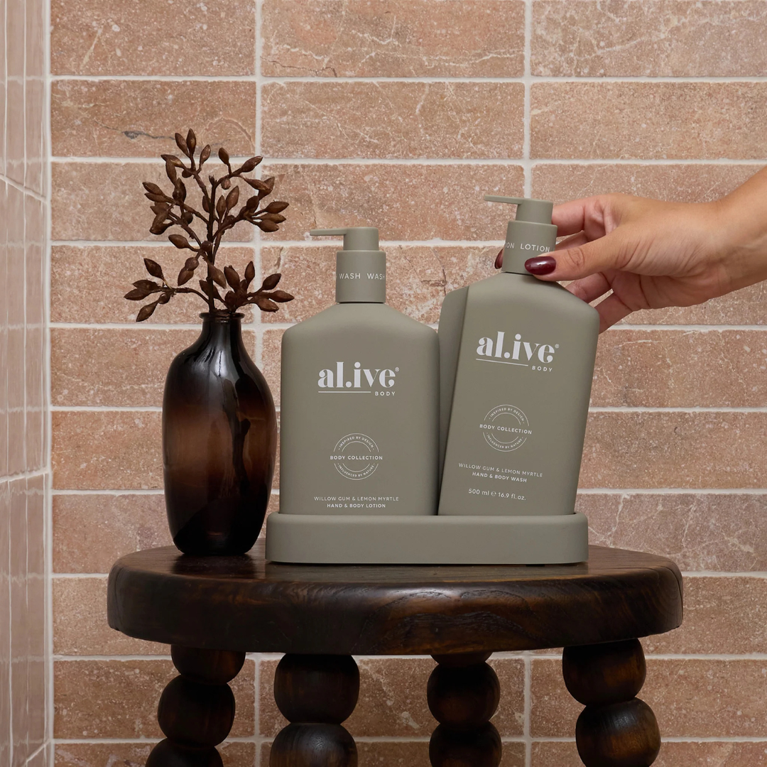 al.ive body Willow Gum & Lemon Myrtle Hand & Body Wash & Lotion Duo