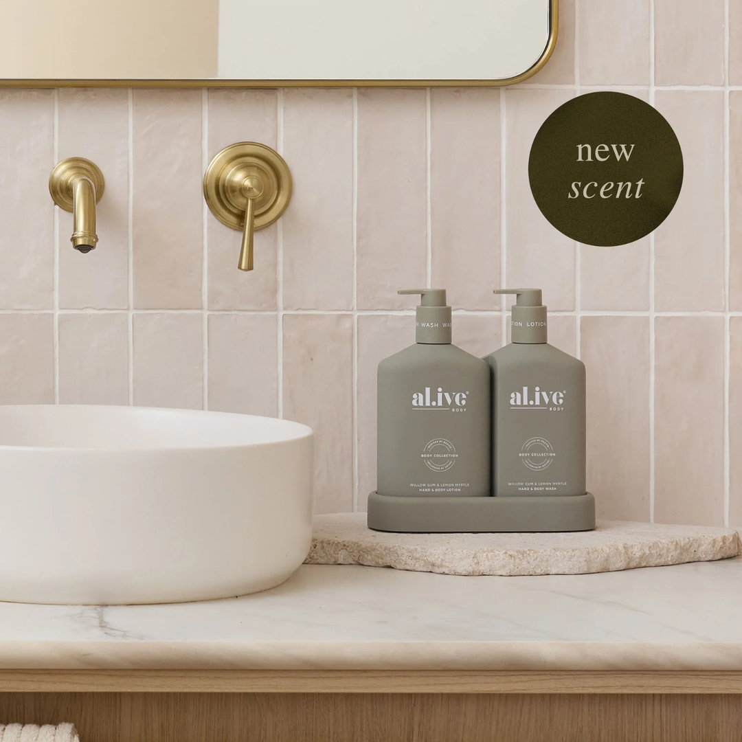 al.ive body Willow Gum & Lemon Myrtle Hand & Body Wash & Lotion Duo