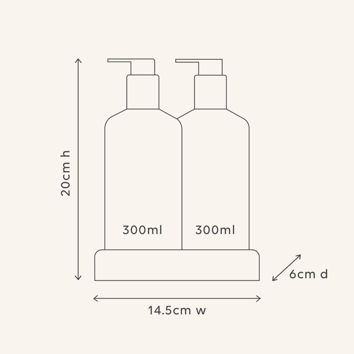 Compact Bathroom Duo, Wash + Lotion Ivory Bloom | al.ive body