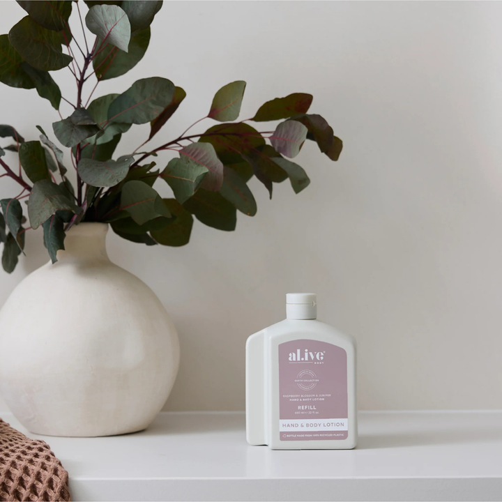 650ml Lotion Refill - Raspberry Blossom & Juniper  | al.ive body