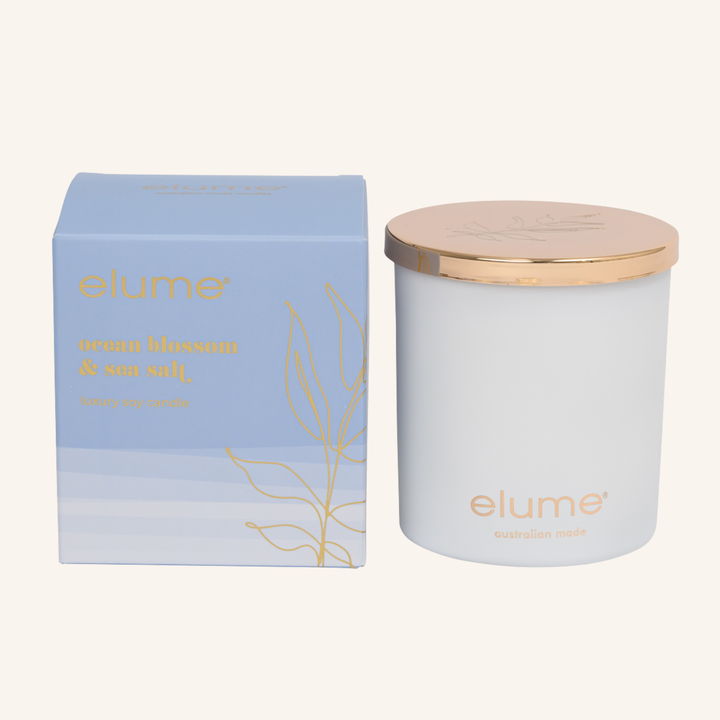 Ocean Blossom & Sea Salt Soy Candles | Elume