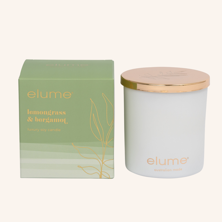Lemongrass & Bergamot Soy Candle | Elume