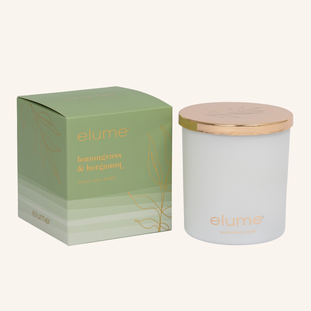 Lemongrass & Bergamot Soy Candle | Elume