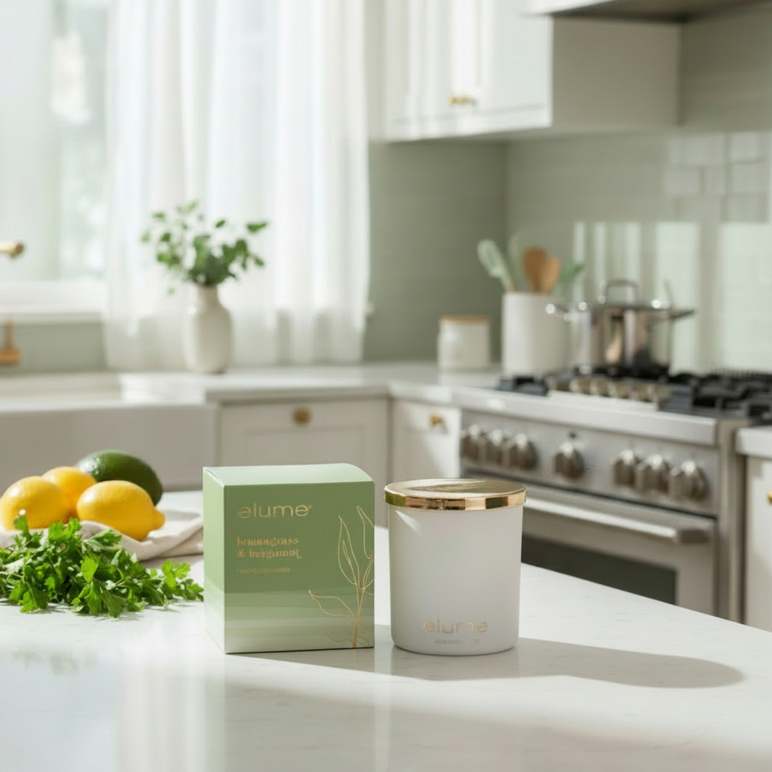 Lemongrass & Bergamot Soy Candle | Elume