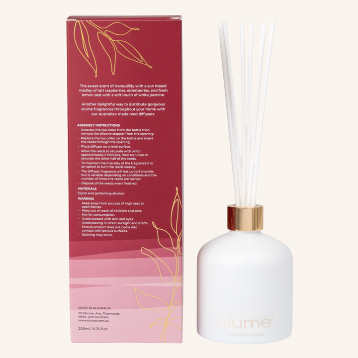 Wild Raspberry & Jasmine Reed Diffuser | Elume