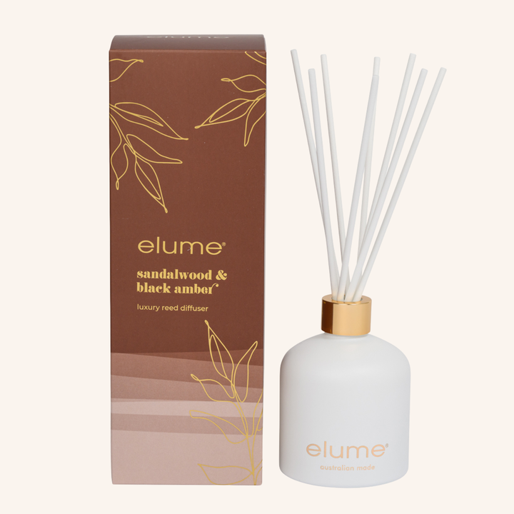 Sandalwood & Black Amber Reed Diffuser | Elume