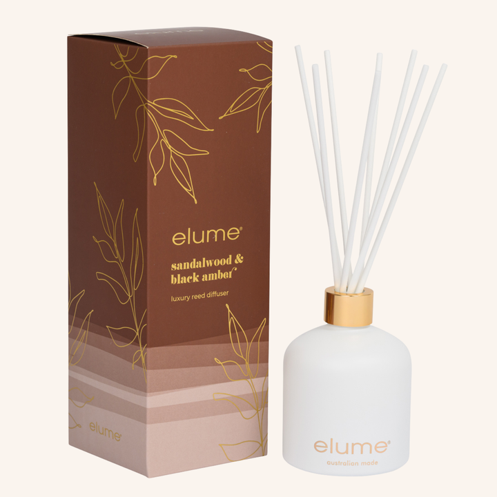 Sandalwood & Black Amber Reed Diffuser | Elume