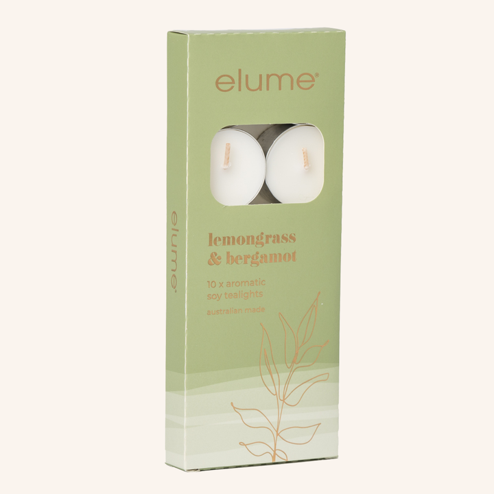 Lemongrass & Bergamot Tealights | Elume
