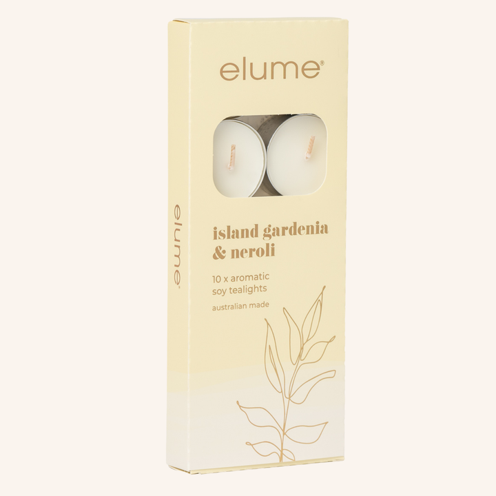 Island Gardenia & Neroli Tealights | Elume