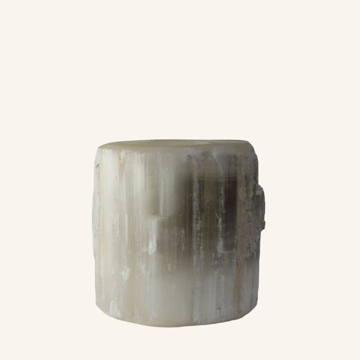 Selenite Candle Holder 10cm