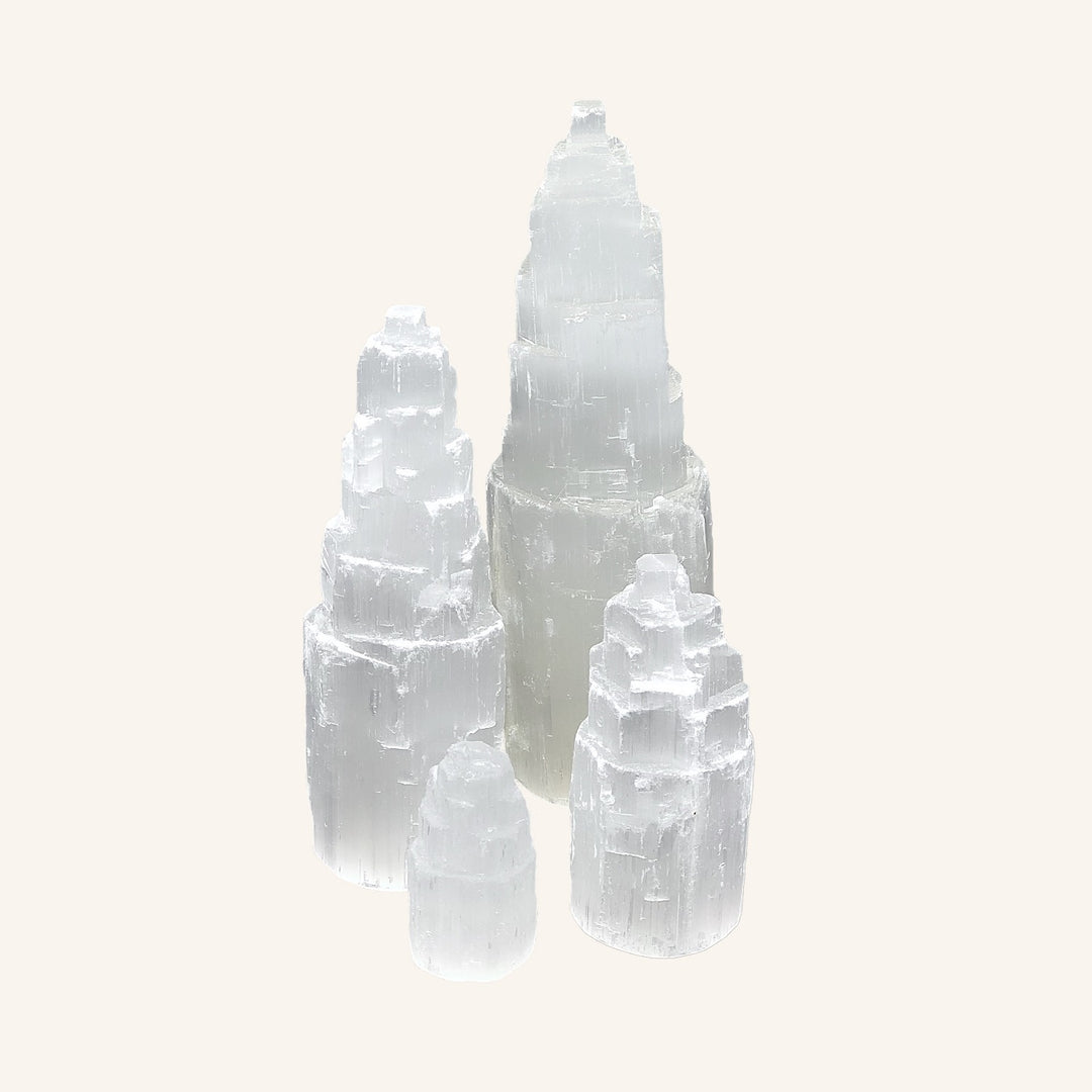 15cm Selenite Tower