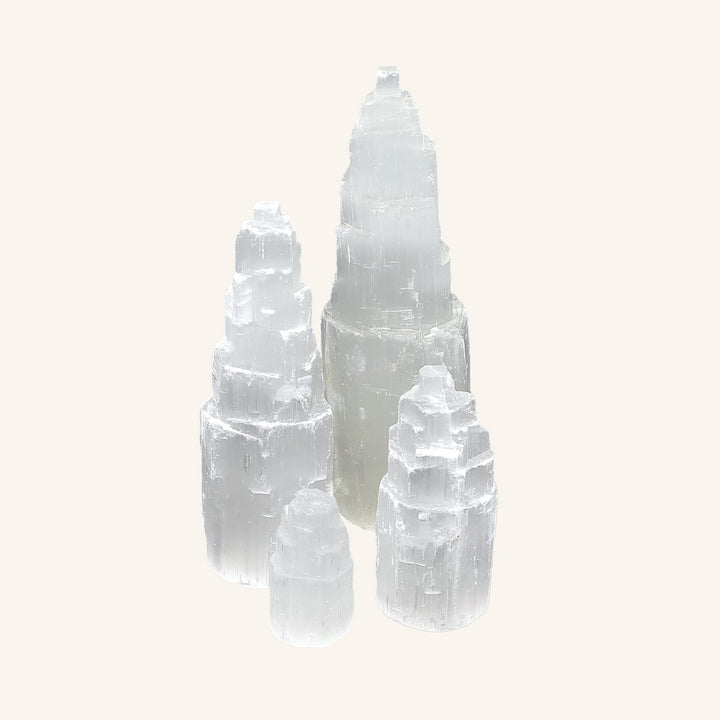 15cm Selenite Tower