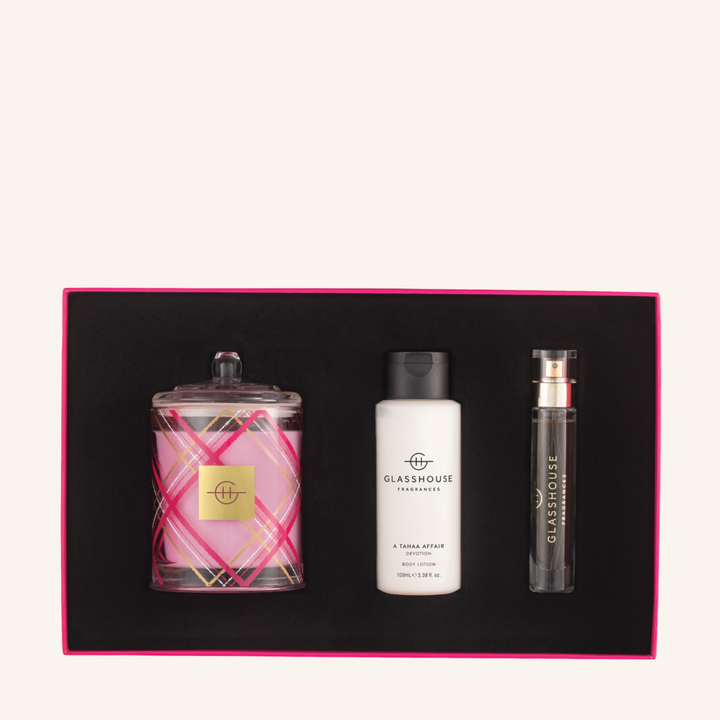 A Tahaa Affair Devotion Gift Set | Glasshouse