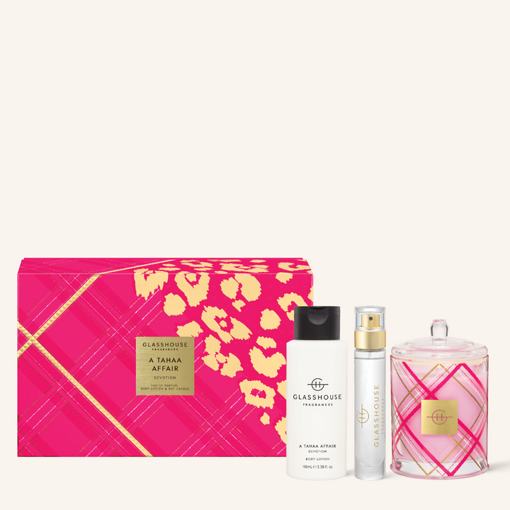 A Tahaa Affair Devotion Gift Set | Glasshouse