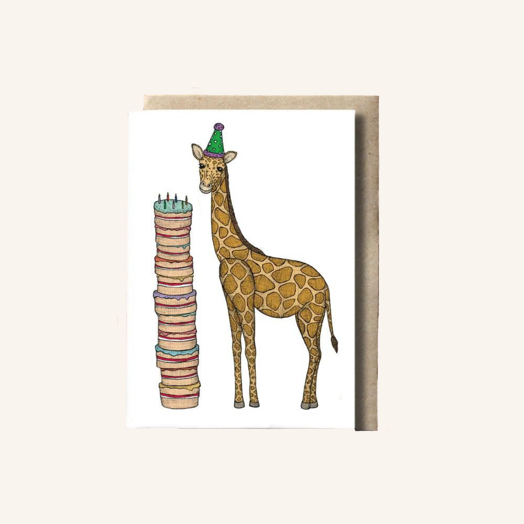 Birthday Giraffe card by The Nonsense Maker