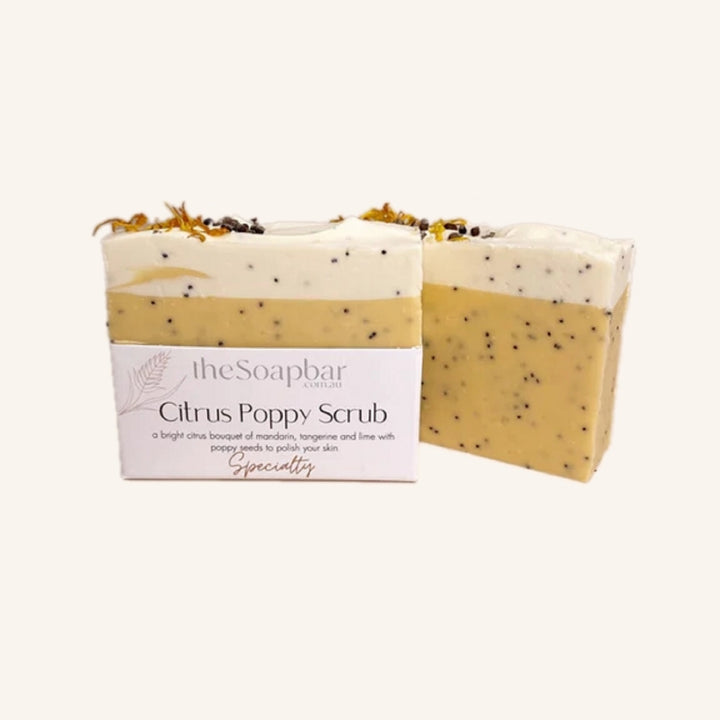 Citrus & Poppy Handmade Scrub Bar