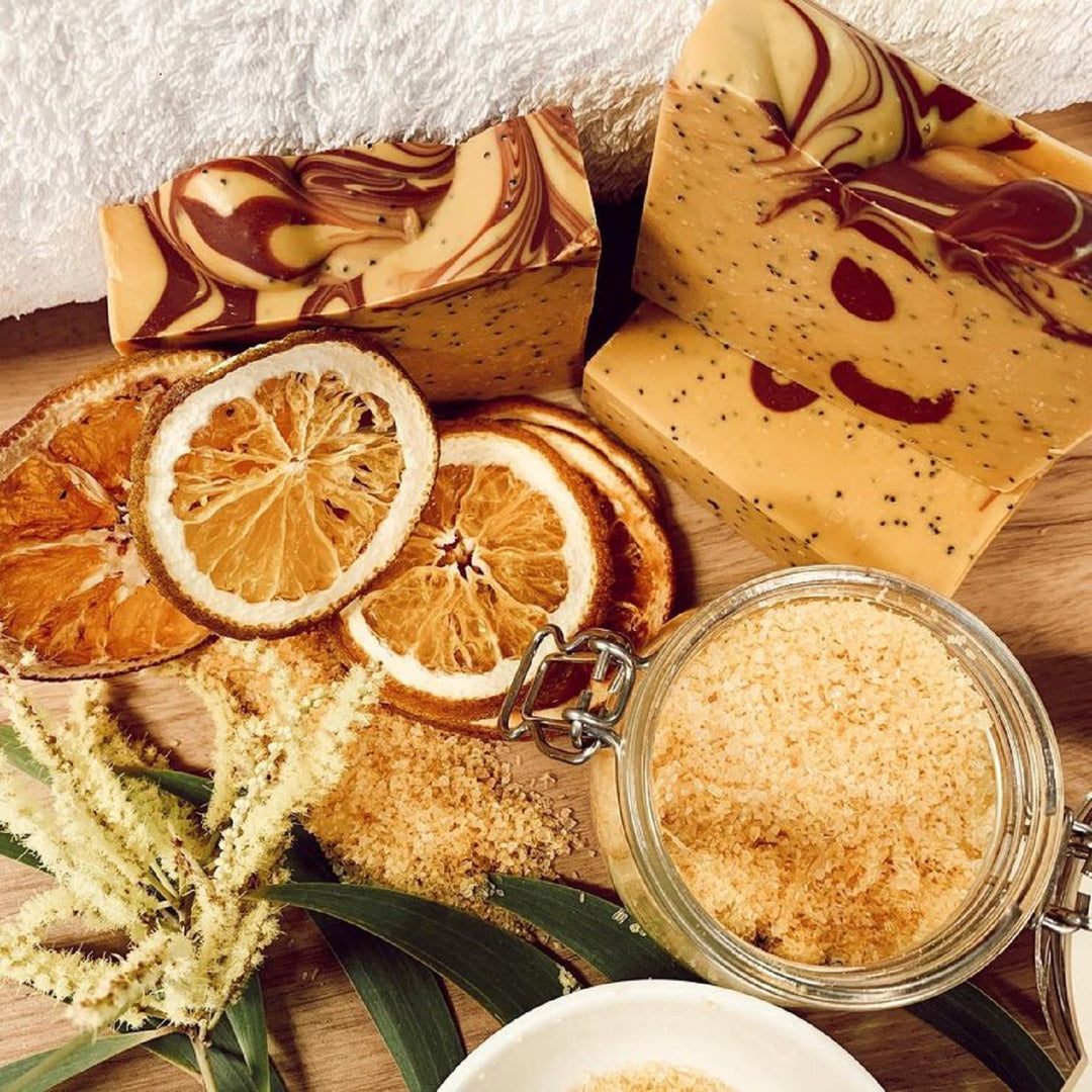 Citrus & Poppy Handmade Scrub Bar