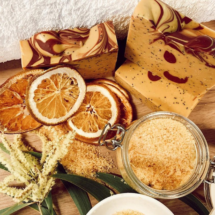 Citrus & Poppy Handmade Scrub Bar