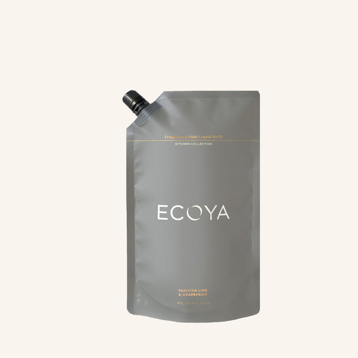 Tahitian Lime & Grapefruit Dish Liquid Refill Pouch | Ecoya