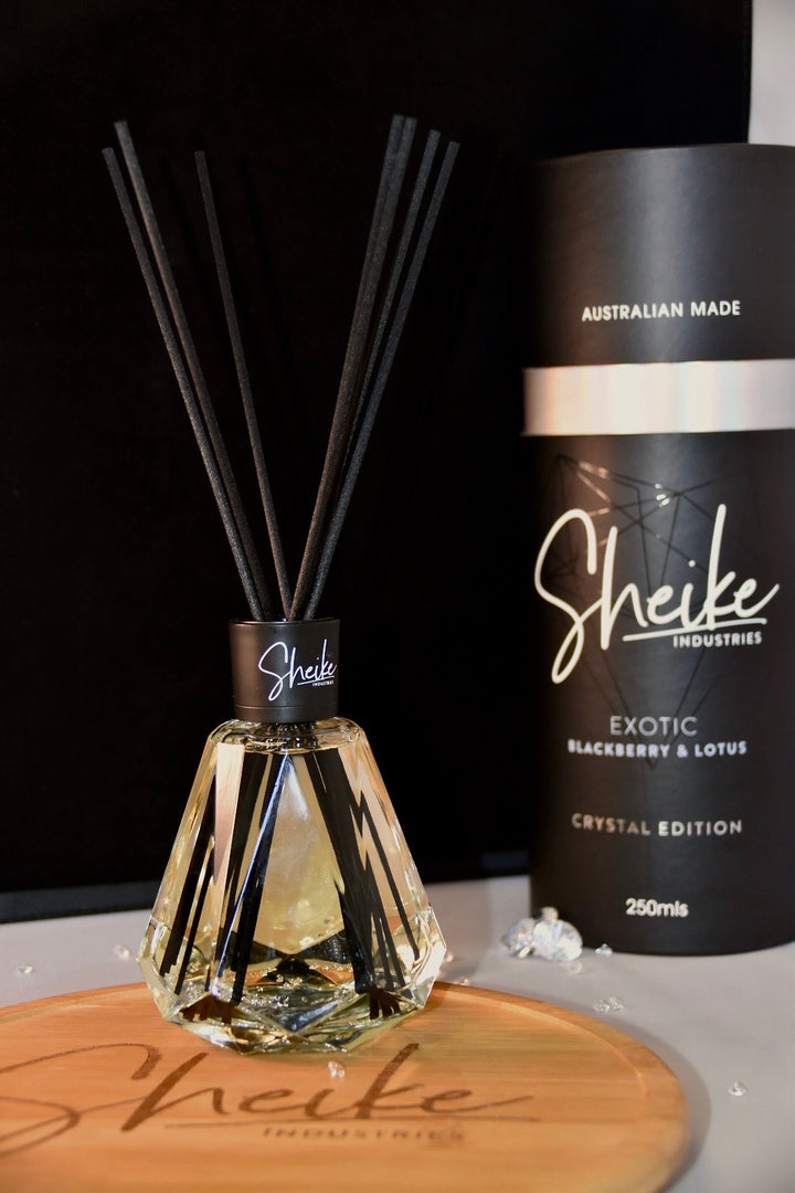Crystal Edition Elixir Vanilla Caramel Reed Diffuser | Sheike Industries
