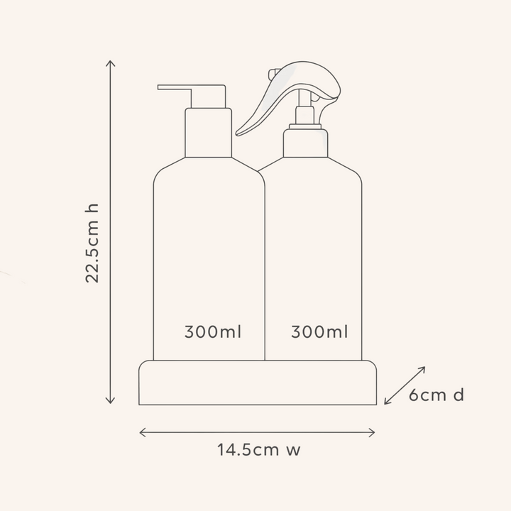 Lemon Myrtle & Honeydew Kitchen Bench Spray & Hand Wash Duo | al.ive body