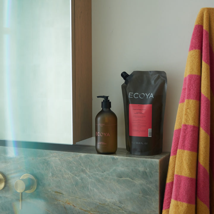 Guava & Lychee Sorbet Hand and Body Wash Refill | Ecoya