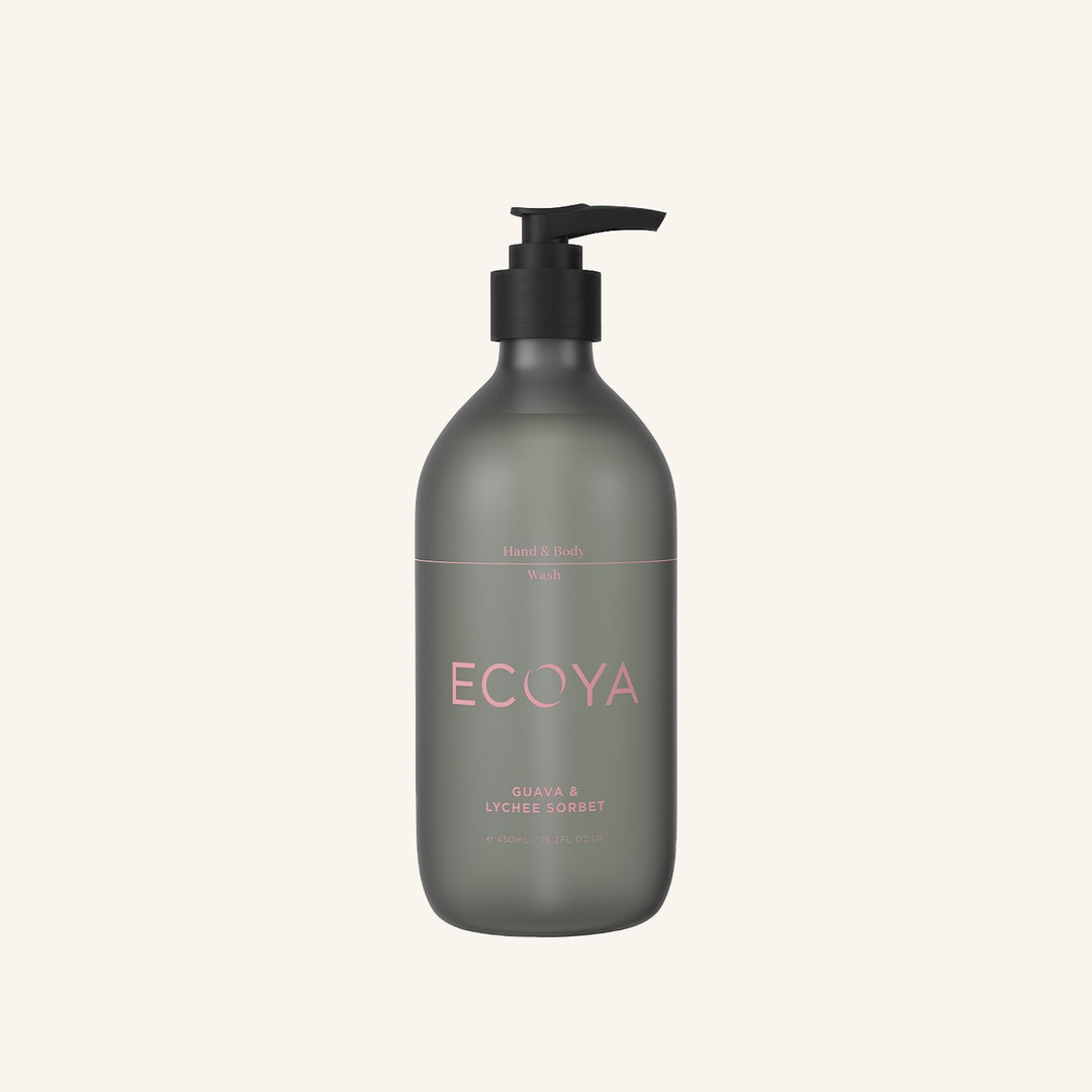 Guava & Lychee Sorbet Hand and Body Wash | Ecoya