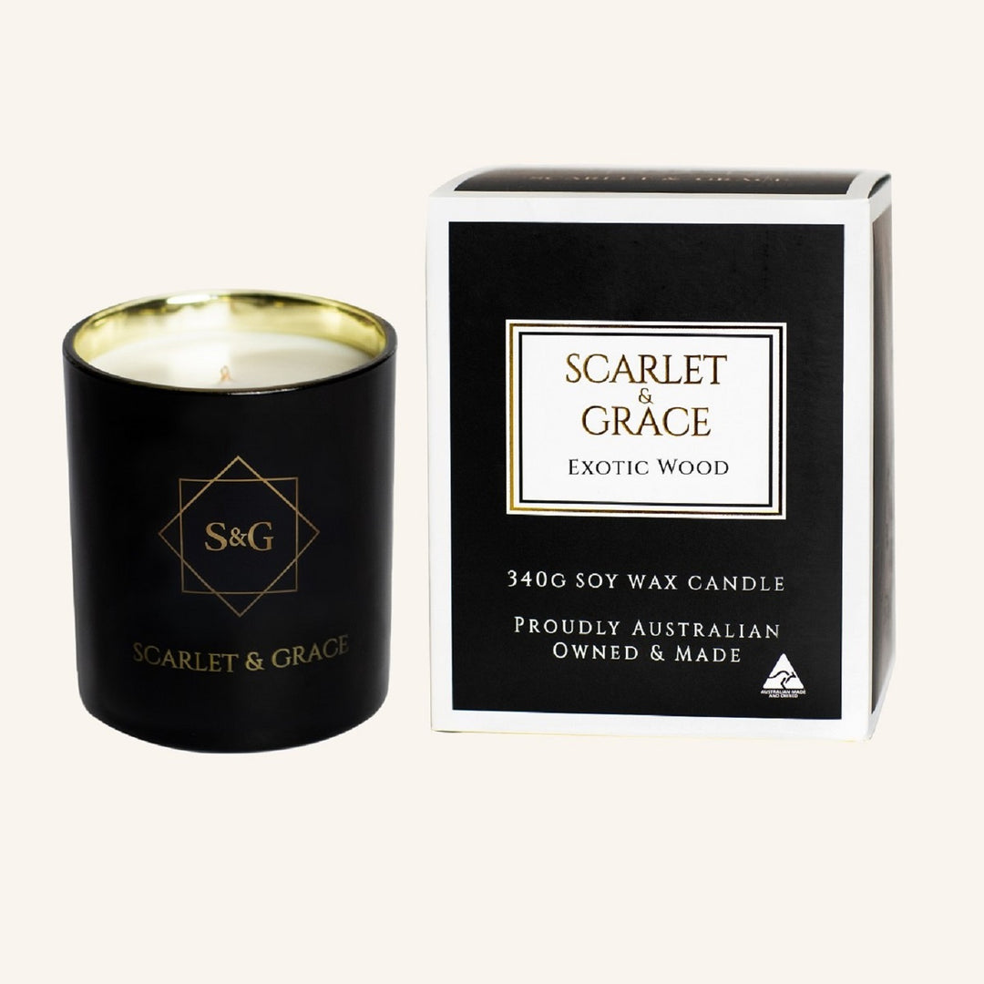Exotic Woods Candle | Scarlet & Grace