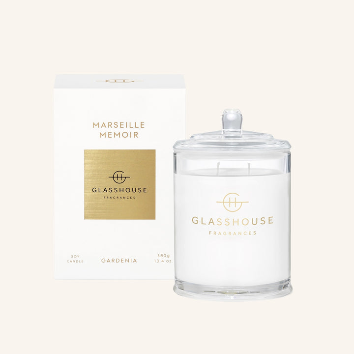 Glasshouse Marseille Memoir Gardenia 380g Soy Candle