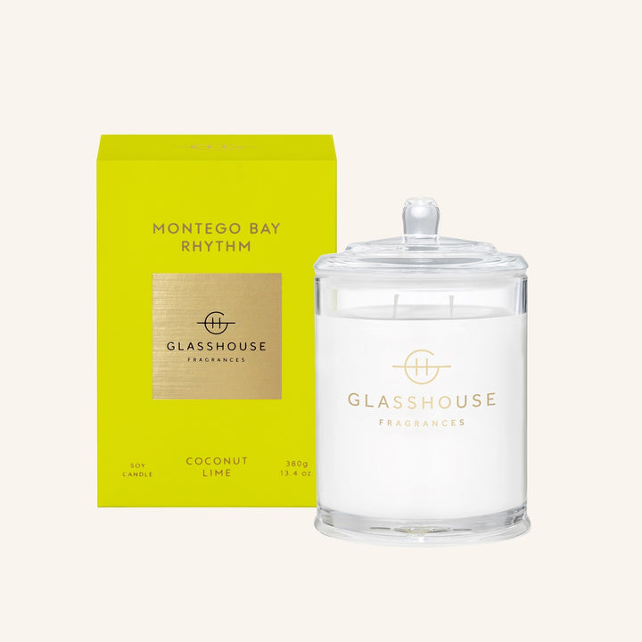 Glasshouse Montego Bay Rhythm Coconut Lime 380g Soy Candle