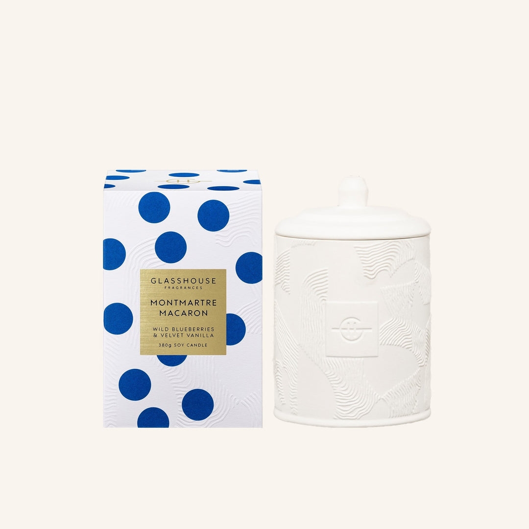 Limited Edition 380g Montmartre Macaron Candle | Glasshouse