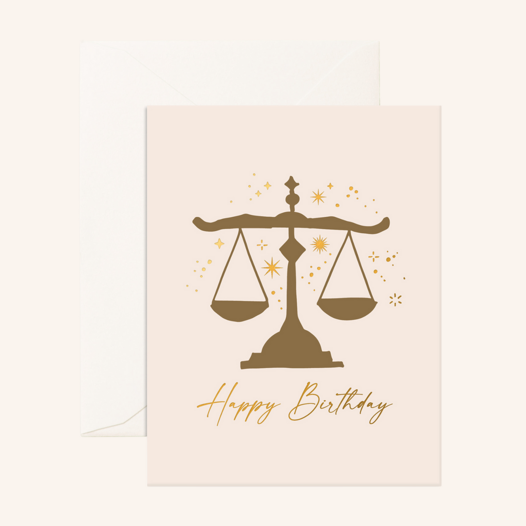 Libra Greeting Card by Fox & Fallow