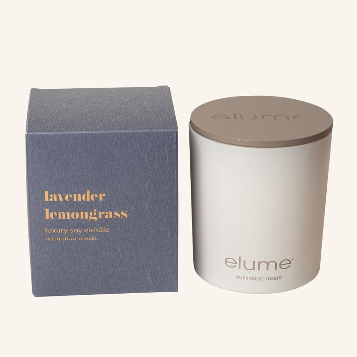 Lavender Lemongrass Luxury Soy Candle Jar | Elume