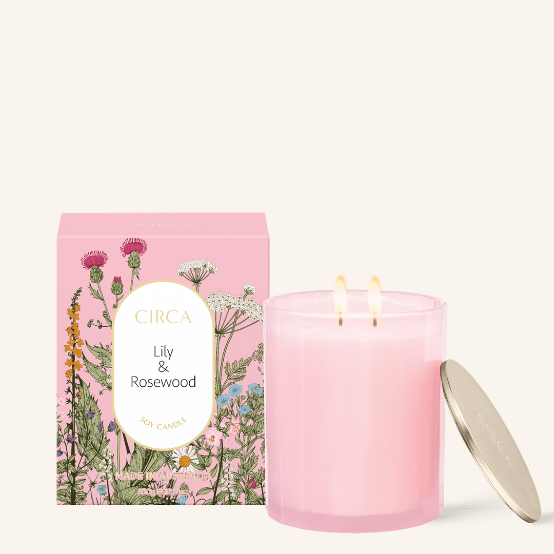 Limited Edition Lily & Rosewood 350g Soy Candle | Circa