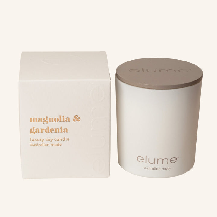 Magnolia & Gardenia Luxury Soy Candle Jar | Elume