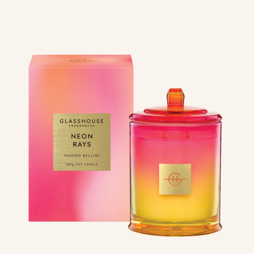 Neon Rays - Limited Edition 380g Candle | Glasshouse