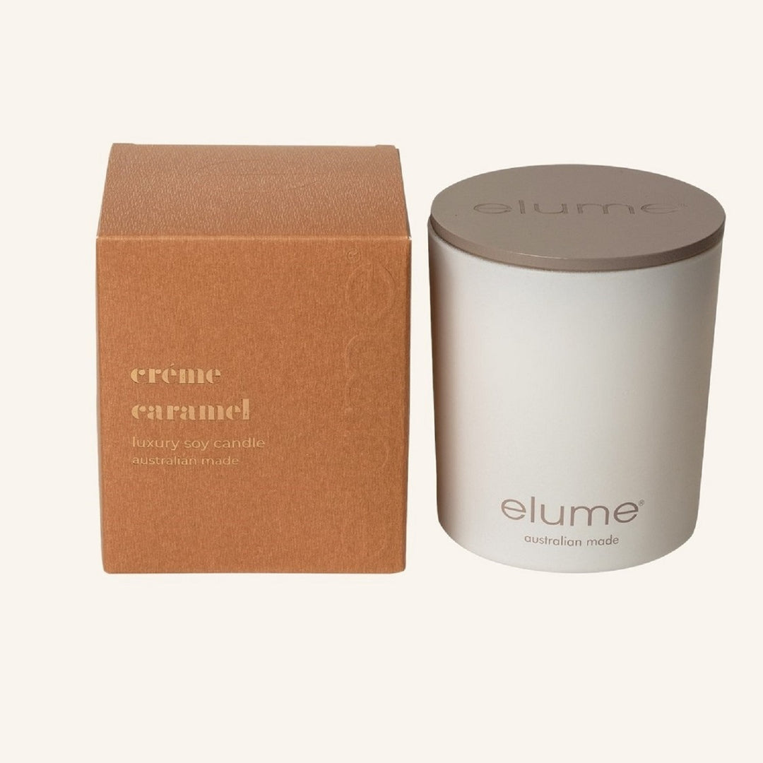 Crème Caramel Luxury Soy Candle Jar | Elume