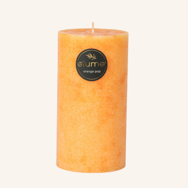 Orange Pop 3x6 Pillar Candle | Elume