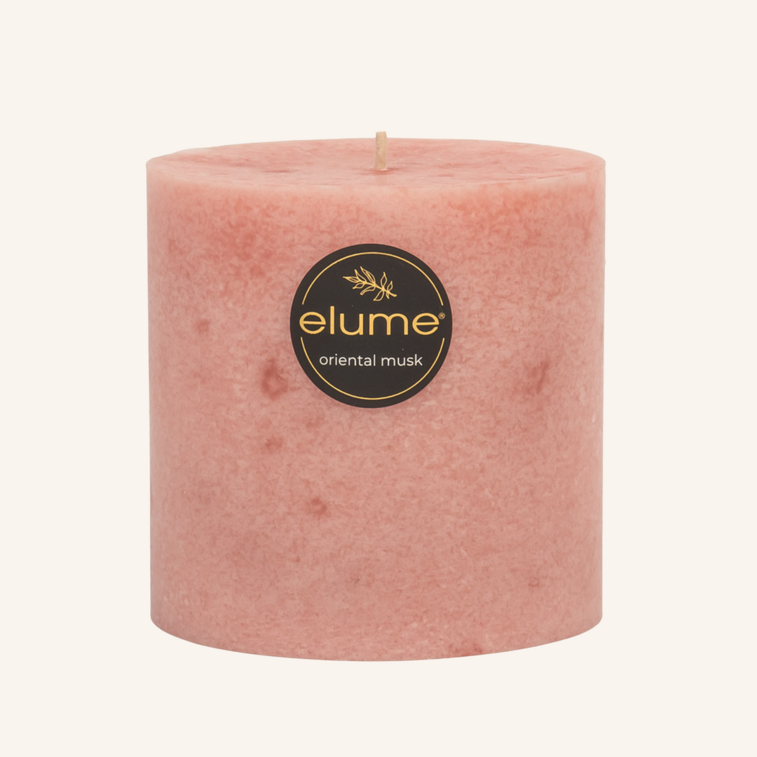 Oriental Musk 4x4 Pillar Candle | Elume