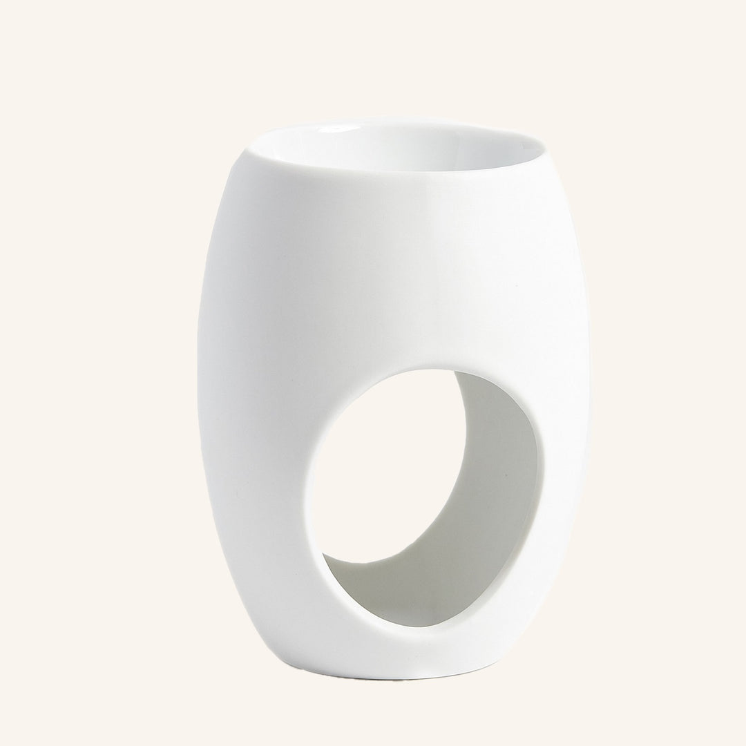 White Oval Oil Burner | Elume