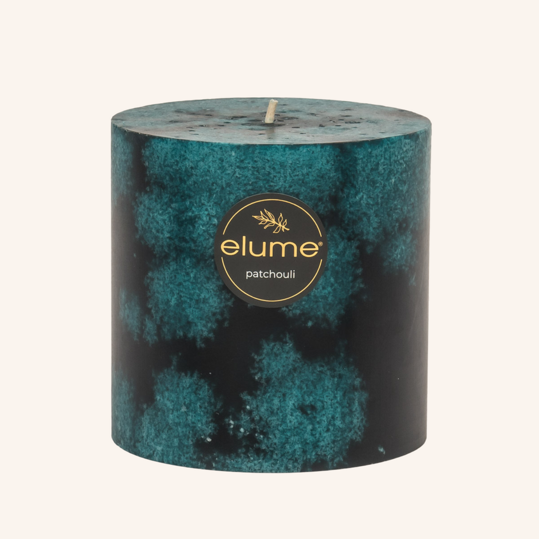 Patchouli 4x4 Pillar Candle | Elume