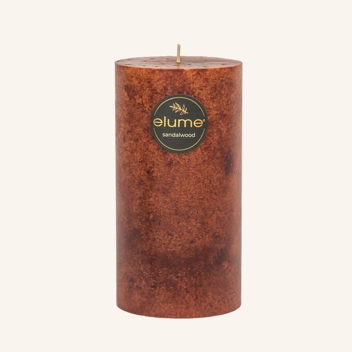 Sandalwood 3x6 Pillar Candle | Elume