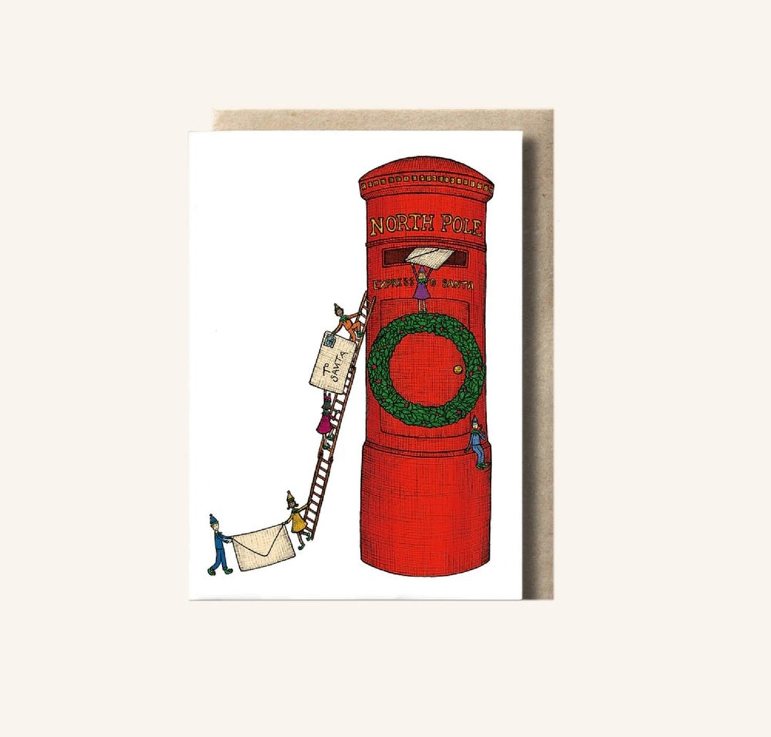 Santa's Postbox Christmas card by The Nonsense Maker