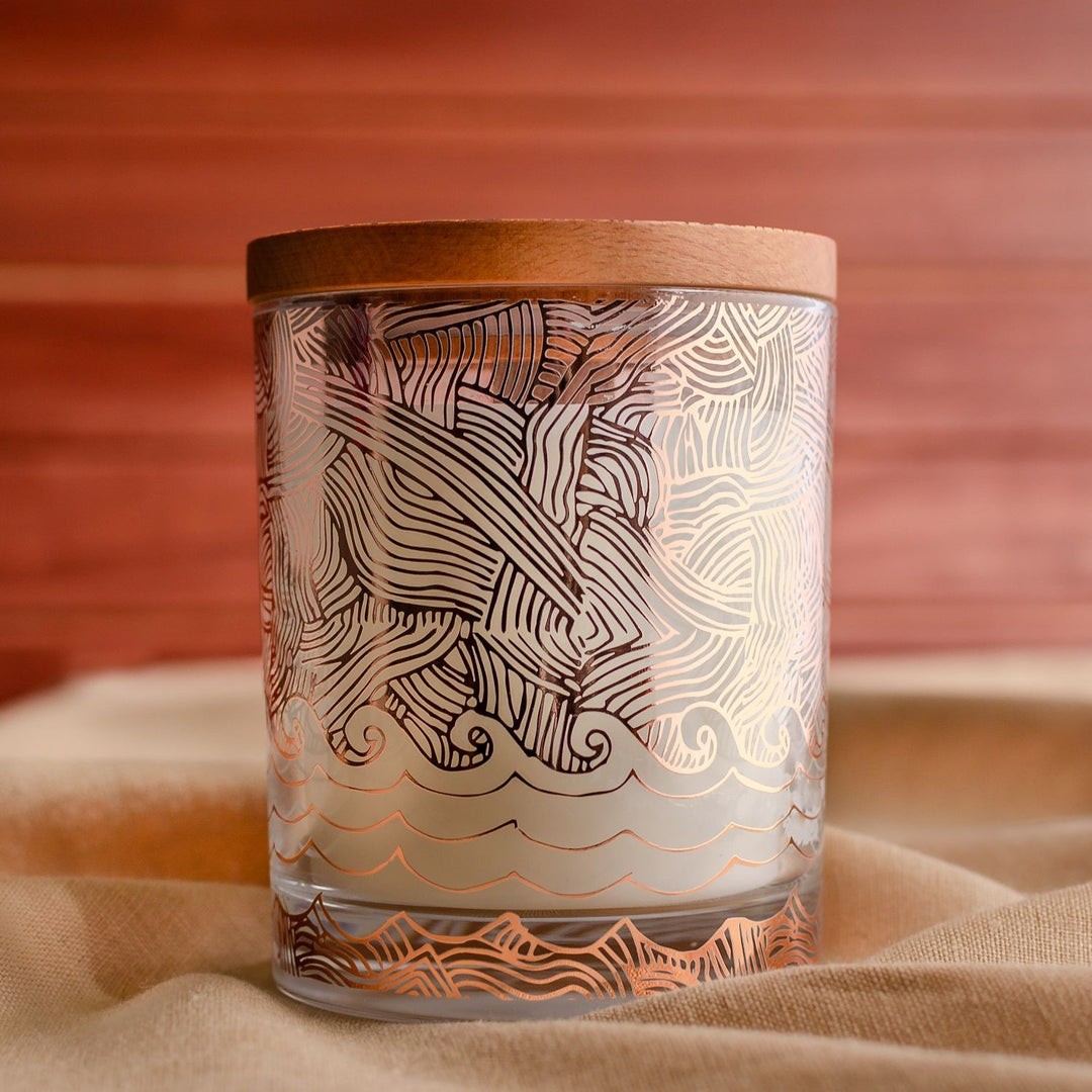 Woodwick Seaflora Candle - Vintage Vanilla