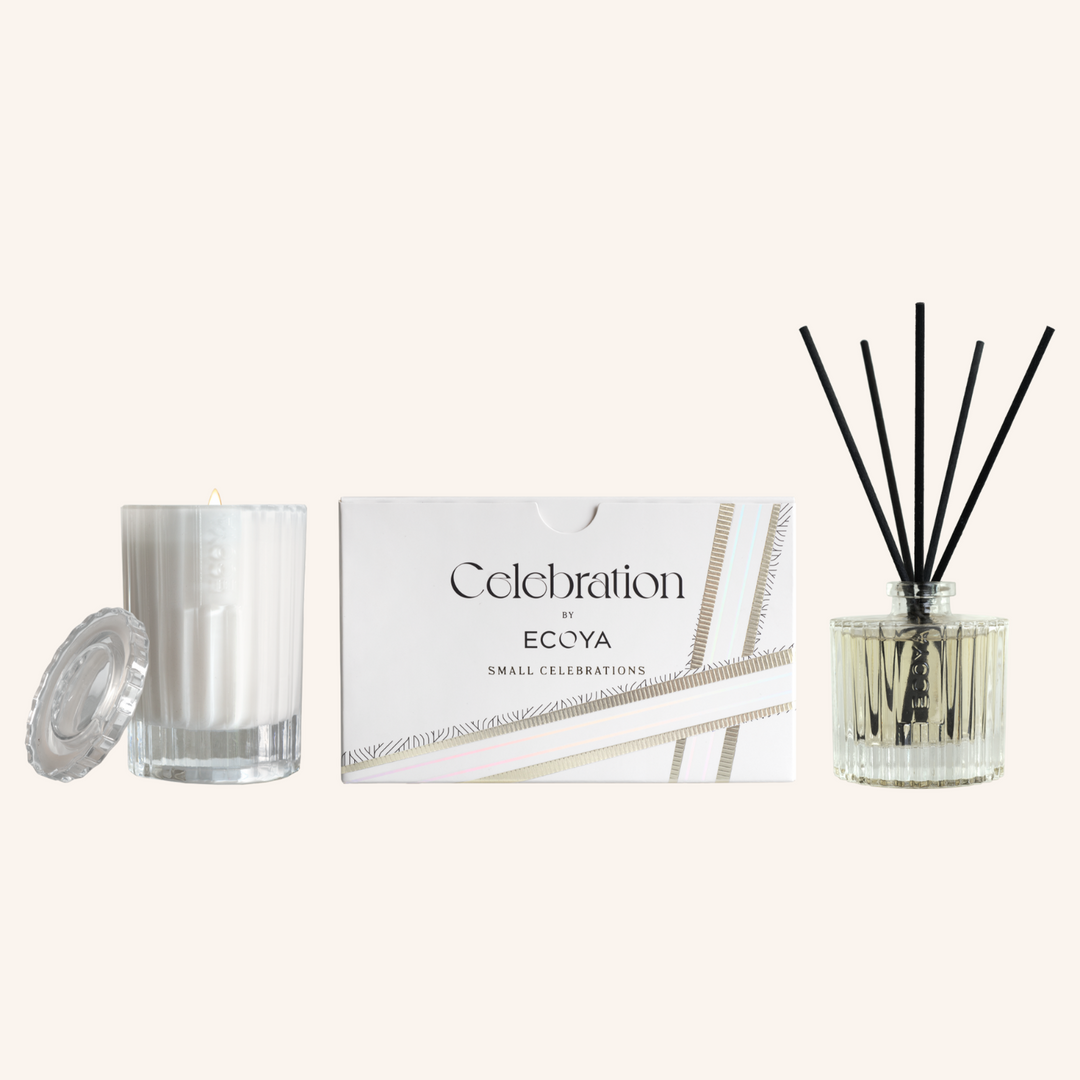 White Musk & Warm Vanilla Small Celebrations Gift Set | Ecoya