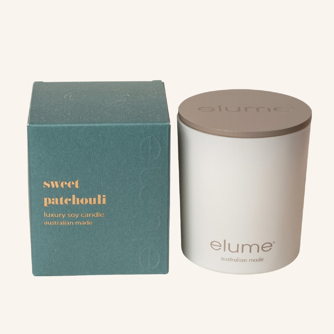 Sweet Patchouli Luxury Soy Candle Jar | Elume