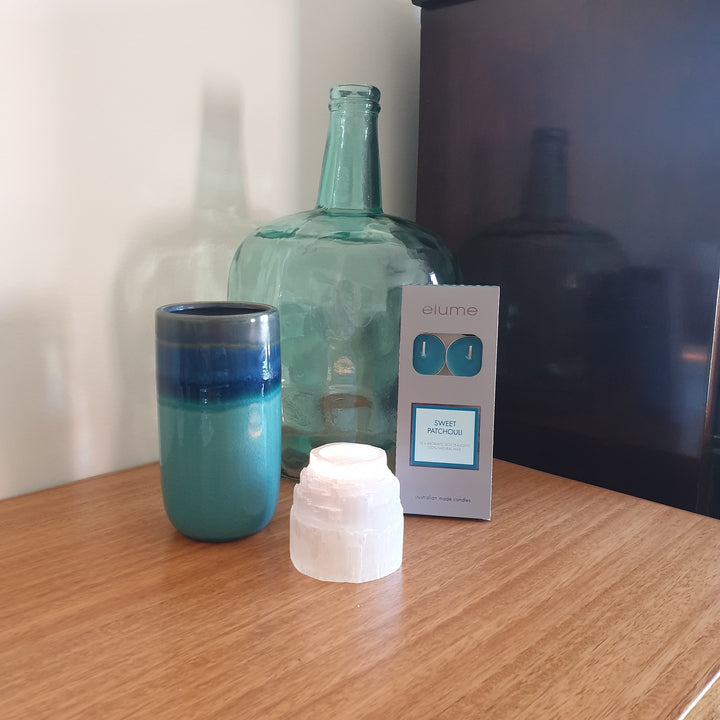 Small Selenite Tealight Holder