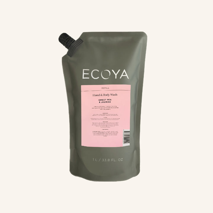 Sweet Pea & Jasmine Hand and Body Wash Refill | Ecoya