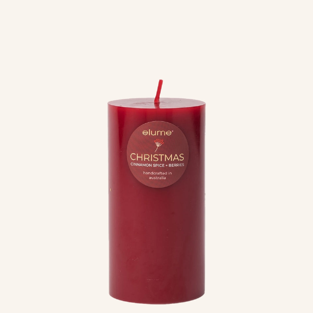 Christmas Cinnamon 3x6 Pillar Candle | Elume