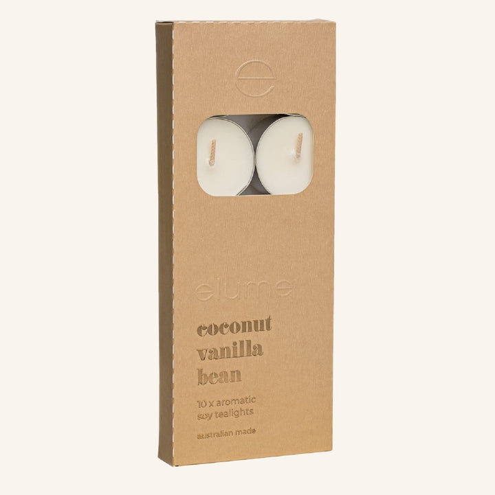 Coconut Vanilla Bean Tealights | Elume